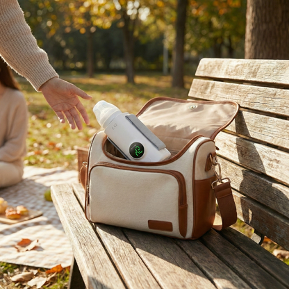 Portable Baby Bottle Warmer with Digital Display