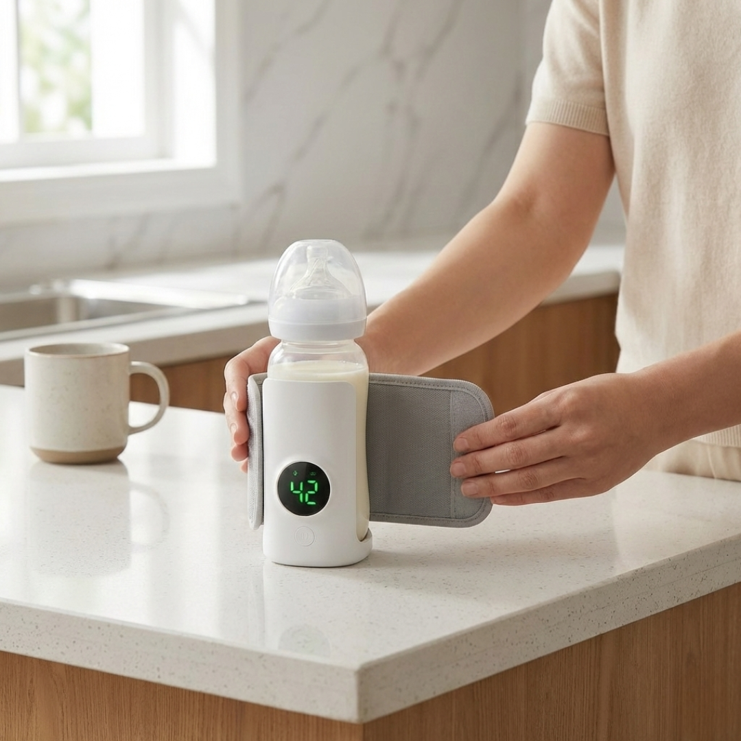 Portable Baby Bottle Warmer with Digital Display